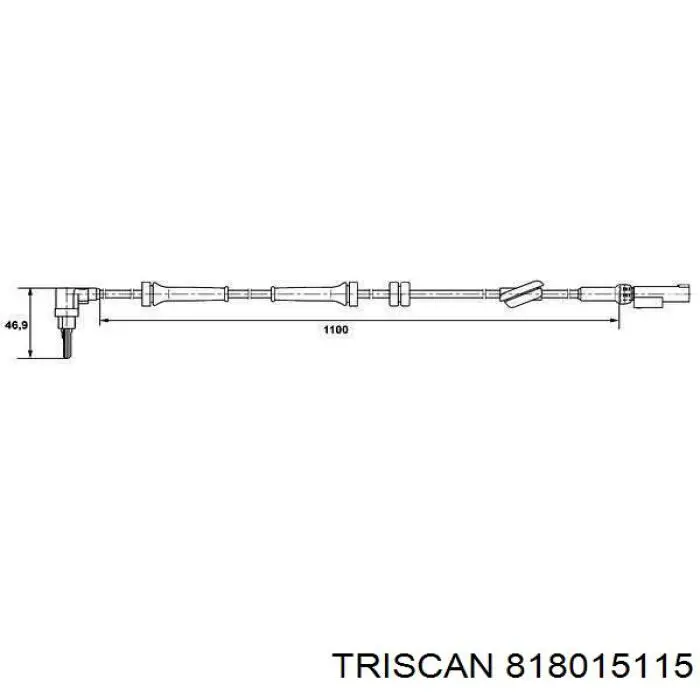 8180 15115 Triscan sensor abs delantero