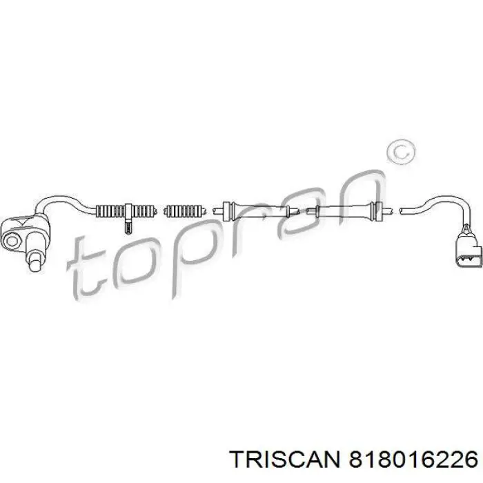 8180 16226 Triscan sensor abs trasero