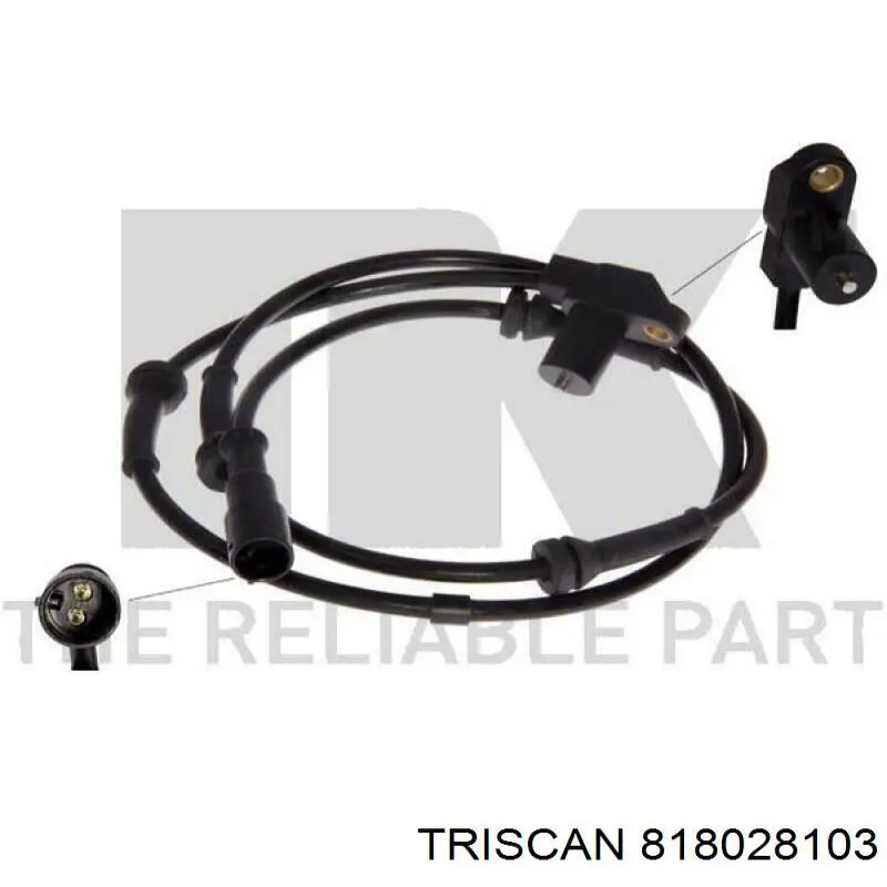 Sensor ABS delantero Standard 60886