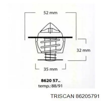 Termostato NTH1252 Napa