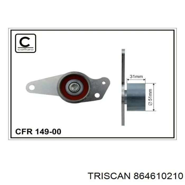 532023710 LUK Polea tensora intermedio de correa dentada