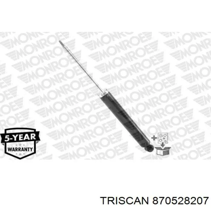 Amortiguador trasero 870528207 Triscan