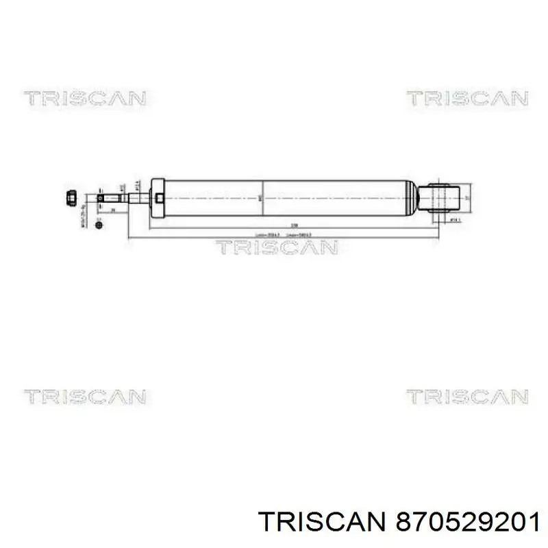 870529201 Triscan amortiguador trasero