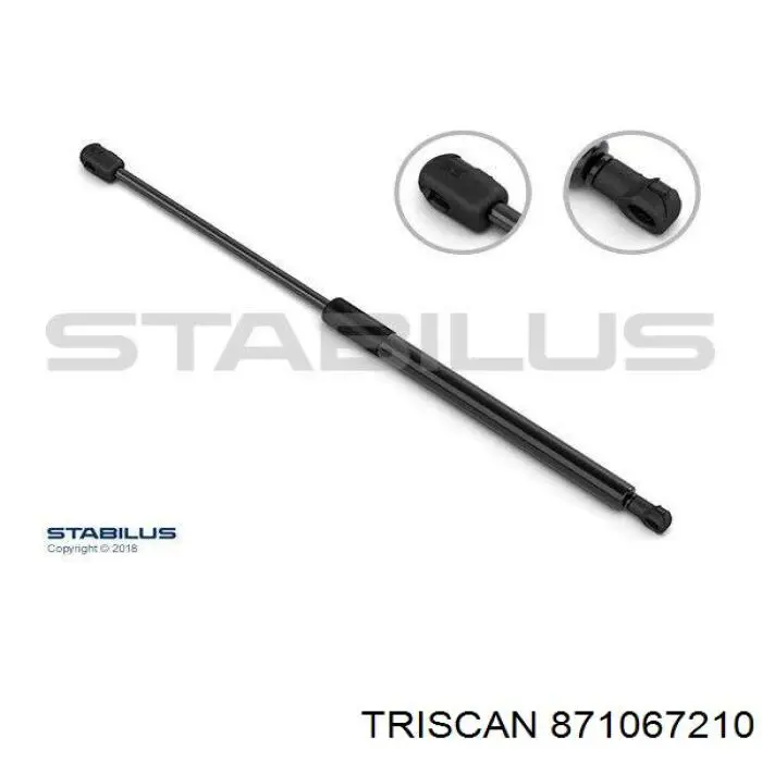 Muelle neumatico maletero Open Parts GSR648400