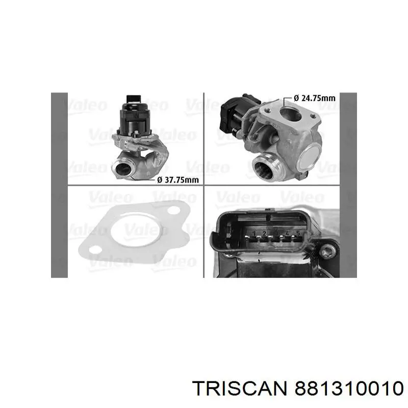 Válvula, AGR Mazda 2 2 DE