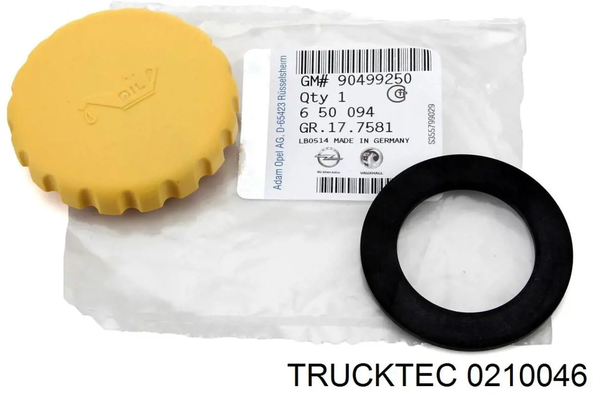 Tapa de tubo de llenado de aceite Trucktec 0210046