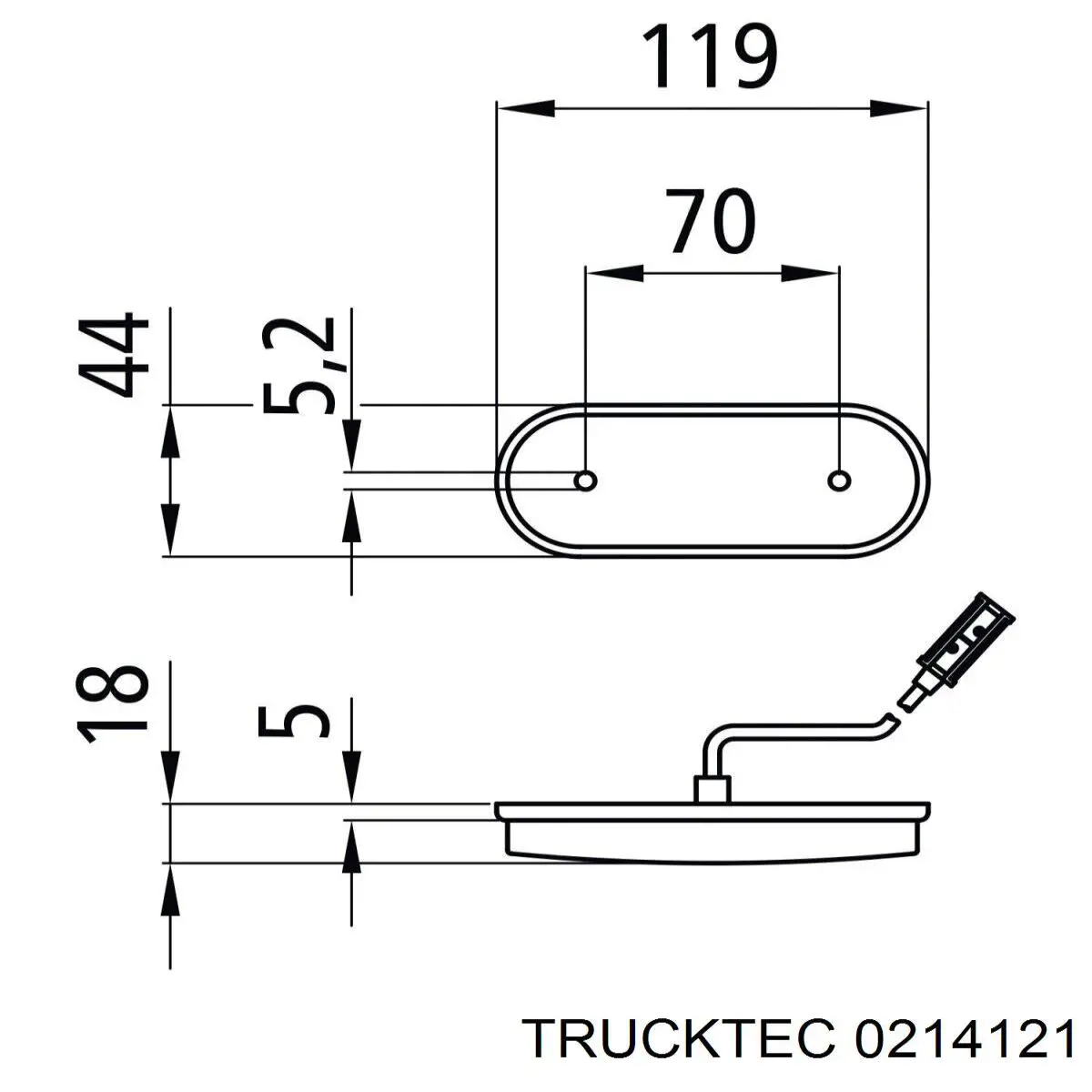 02.14.121 Trucktec sensor de presion del colector de admision