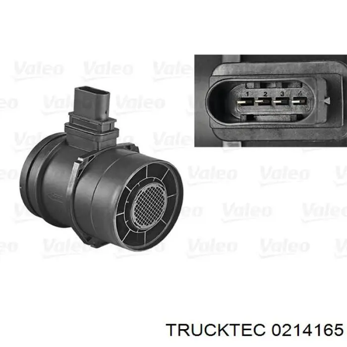 02.14.165 Trucktec sensor de flujo de aire/medidor de flujo (flujo de aire masibo)