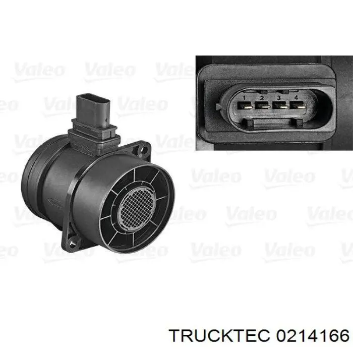 02.14.166 Trucktec sensor de flujo de aire/medidor de flujo (flujo de aire masibo)