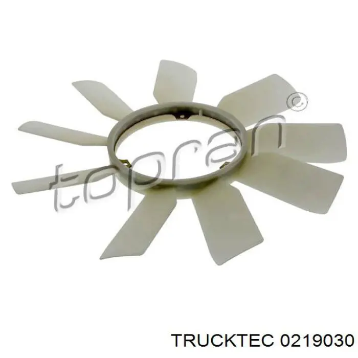 0219030 Trucktec rodete ventilador, refrigeración de motor