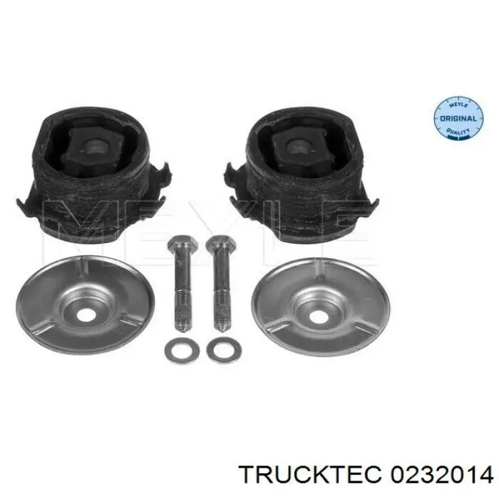 0232014 Trucktec suspensión, cuerpo del eje trasero