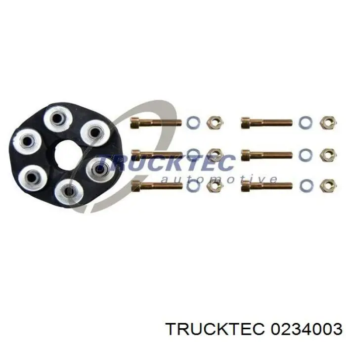 Acoplamiento elástico delantero del cardán Trucktec 0234003 precio, desde 51,63 EUR
