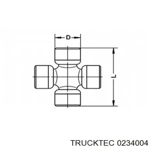 Comprar 0234004 Trucktec Cruceta