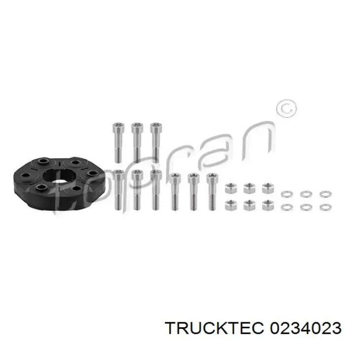 0234023 Trucktec acoplamiento elástico del cardán