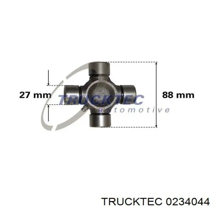 Cruceta del eje cardán trasero Trucktec 0234044 precio, desde 20,90 EUR
