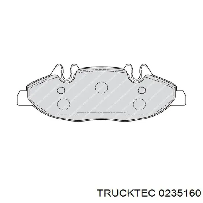 02.35.160 Trucktec pastillas de freno delanteras