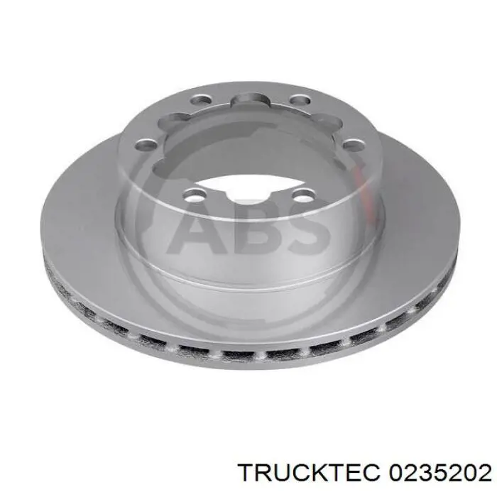 0235202 Trucktec disco de freno trasero