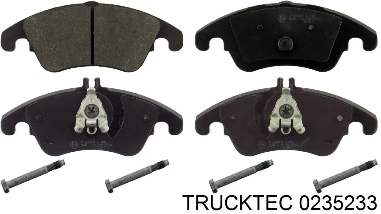 0235233 Trucktec pastillas de freno delanteras