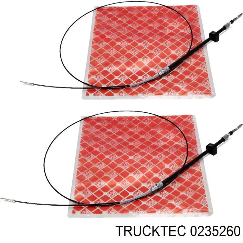 02.35.260 Trucktec cable de freno de mano delantero