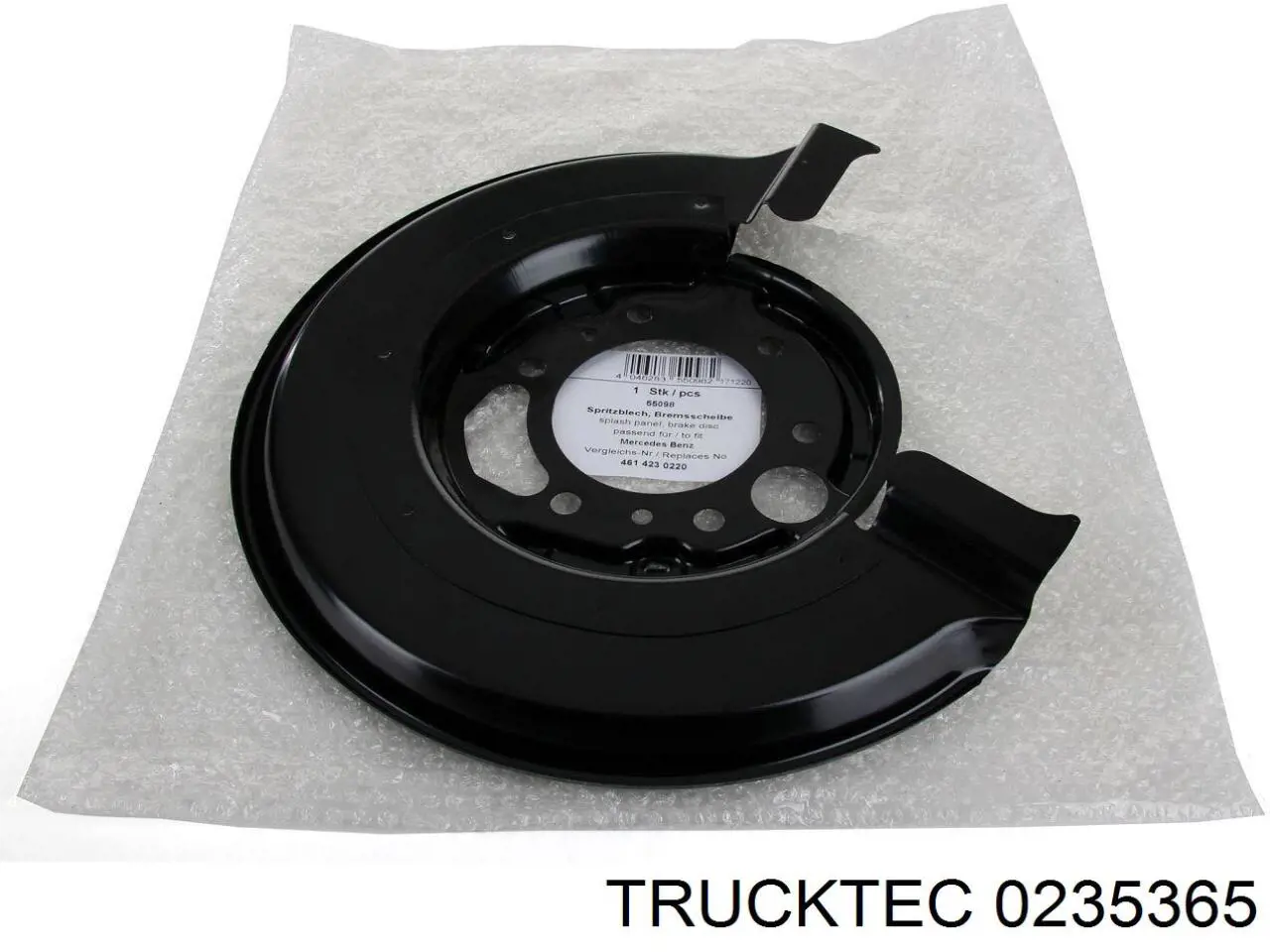 Comprar 0235365 Trucktec Protector de disco de freno trasero derecho
