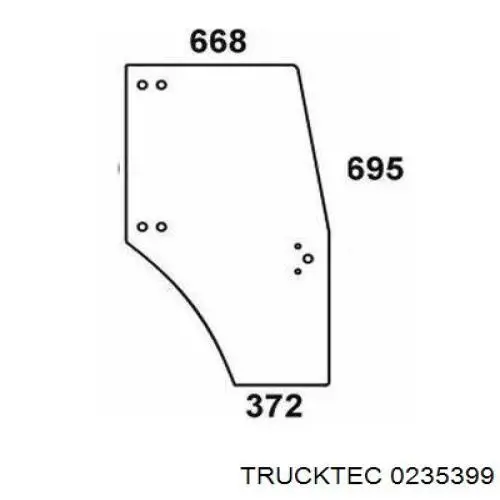 02.35.399 Trucktec cable de freno de mano delantero