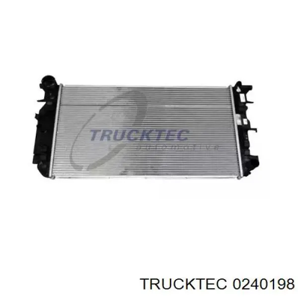 02.40.198 Trucktec radiador refrigeración del motor