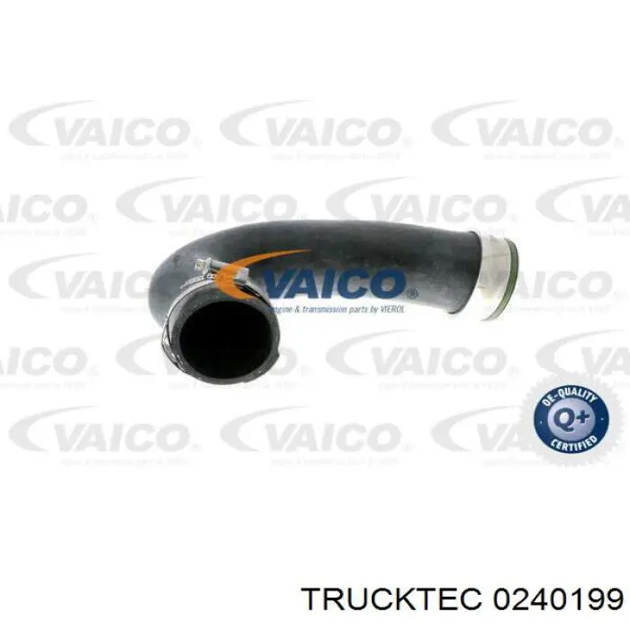 02.40.199 Trucktec tubo flexible de aire de sobrealimentación derecho