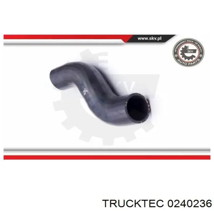 02.40.236 Trucktec tubo flexible de aire de sobrealimentación, de turbina