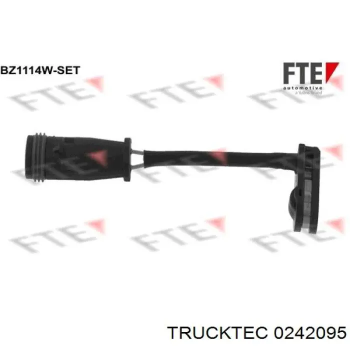 Comprar 0242095 Trucktec Sensor de desgaste de las pastillas de freno delanteras