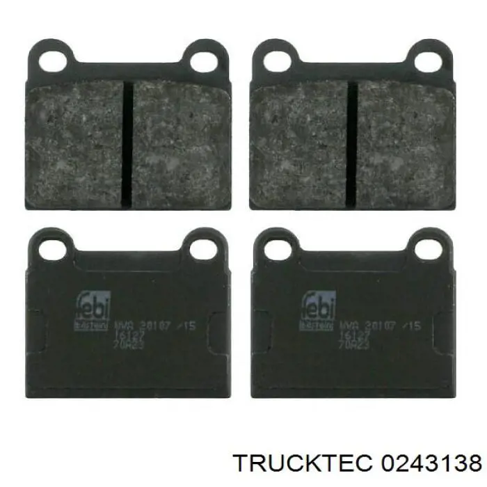 A0015860142 Mercedes Kit de reparación de frenos trasero