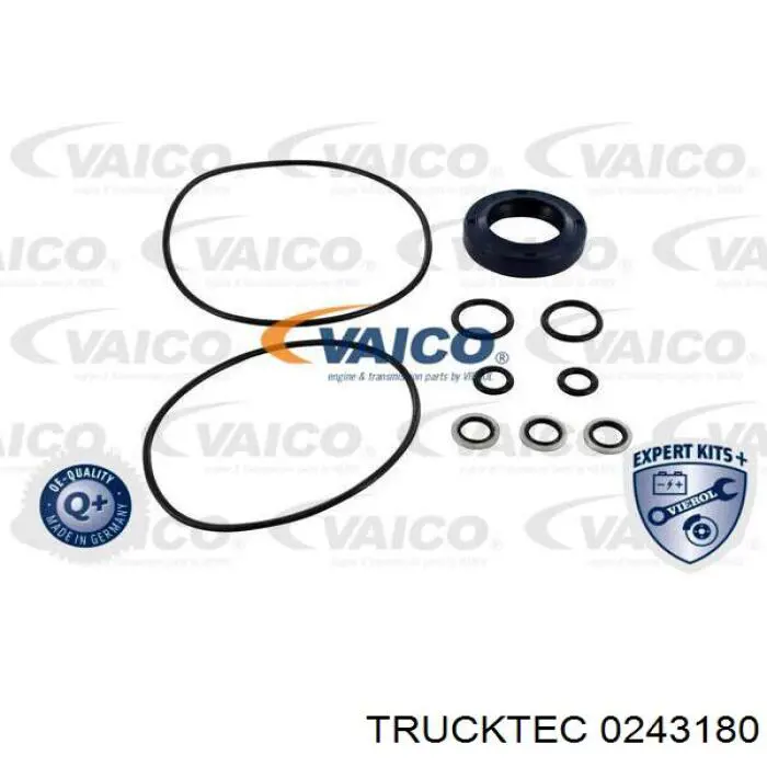 02.43.180 Trucktec juego de reparación, bomba de dirección hidráulica