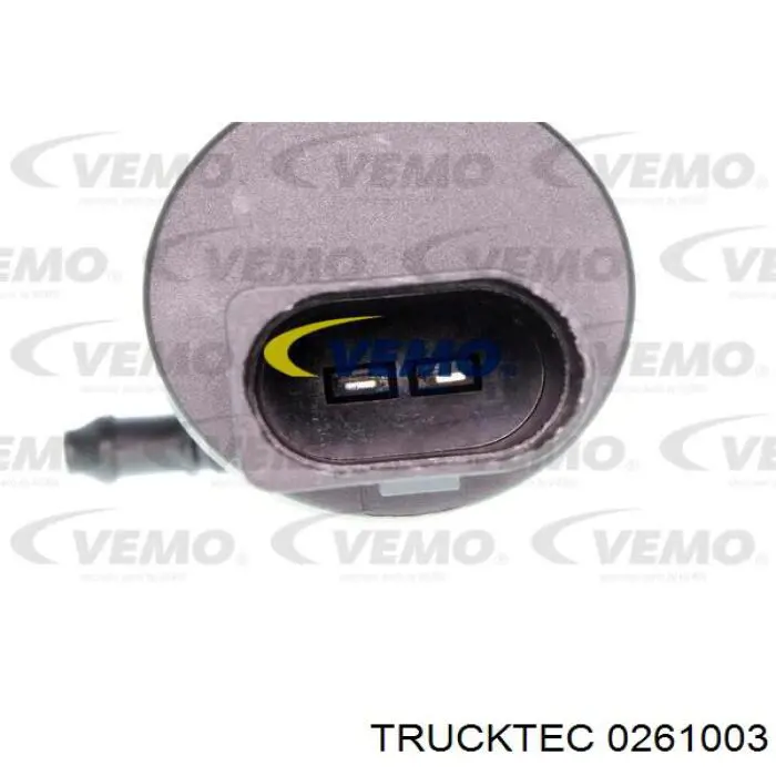 Comprar 0261003 Trucktec Bomba de agua limpiaparabrisas, delantera