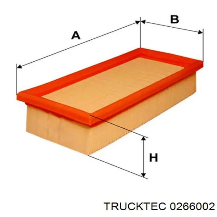 02.66.002 Trucktec soporte, caja filtro de aire