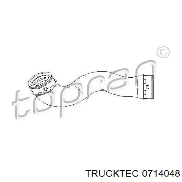 07.14.048 Trucktec tubo flexible de aspiración, cuerpo mariposa