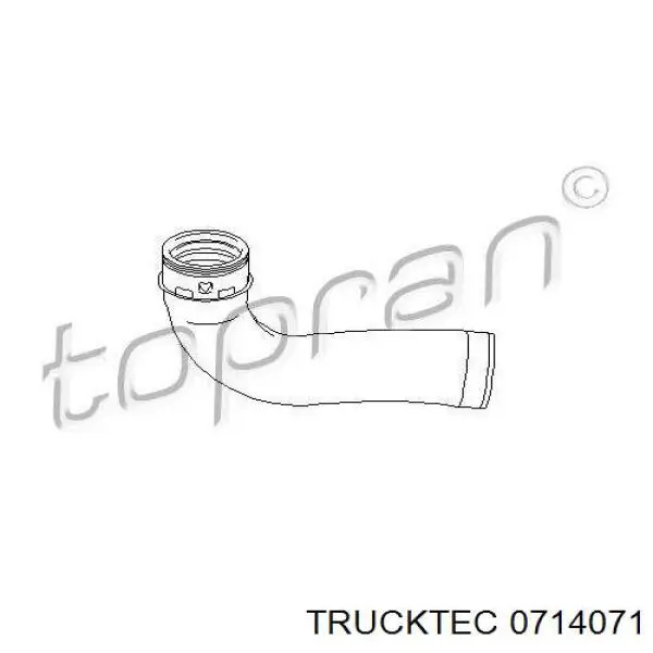 07.14.071 Trucktec tubo flexible de aire de sobrealimentación izquierdo