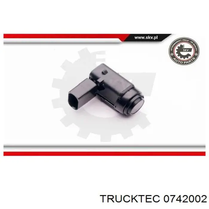 07.42.002 Trucktec sensor de alarma de estacionamiento(packtronic Parte Delantera/Trasera)