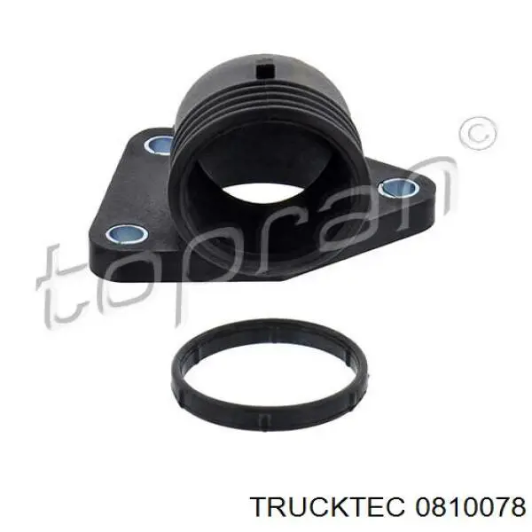 0810078 Trucktec brida del sistema de refrigeración (triple)