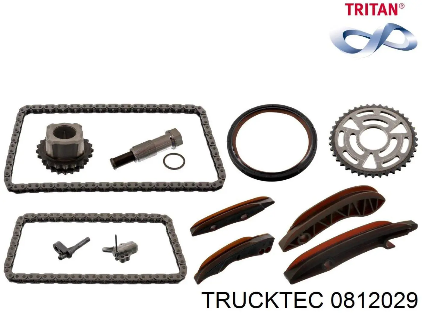 08.12.029 Trucktec tensor, cadena de distribución, bomba alta presión