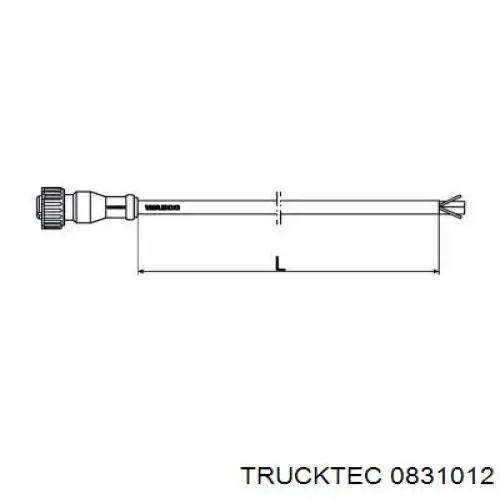 0831012 Trucktec barra oscilante, suspensión de ruedas delantera, superior izquierda