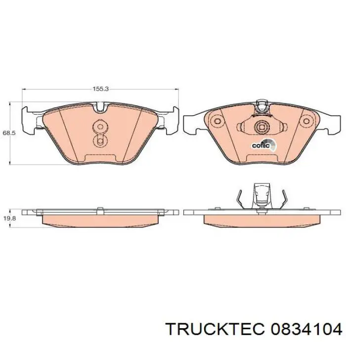 Pastillas de freno delanteras BMW 3 E90
