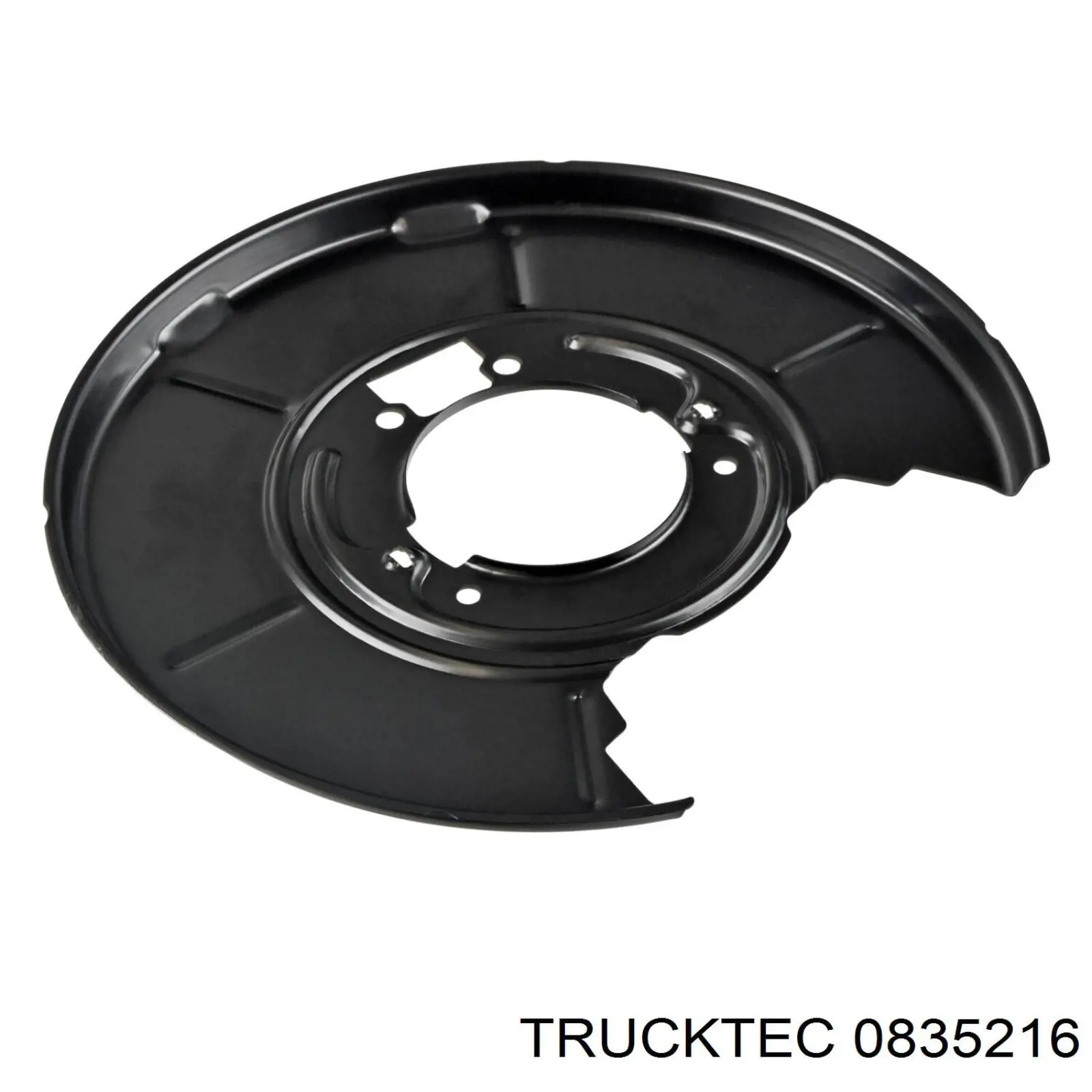08.35.216 Trucktec chapa protectora contra salpicaduras, disco de freno trasero derecho