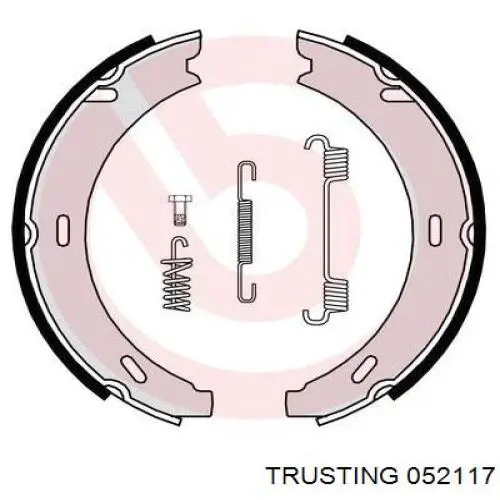 Juego de zapatas de frenos, freno de estacionamiento Mercedes E C124