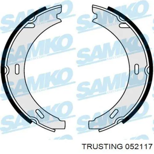 Juego de zapatas de frenos, freno de estacionamiento Mercedes E C124