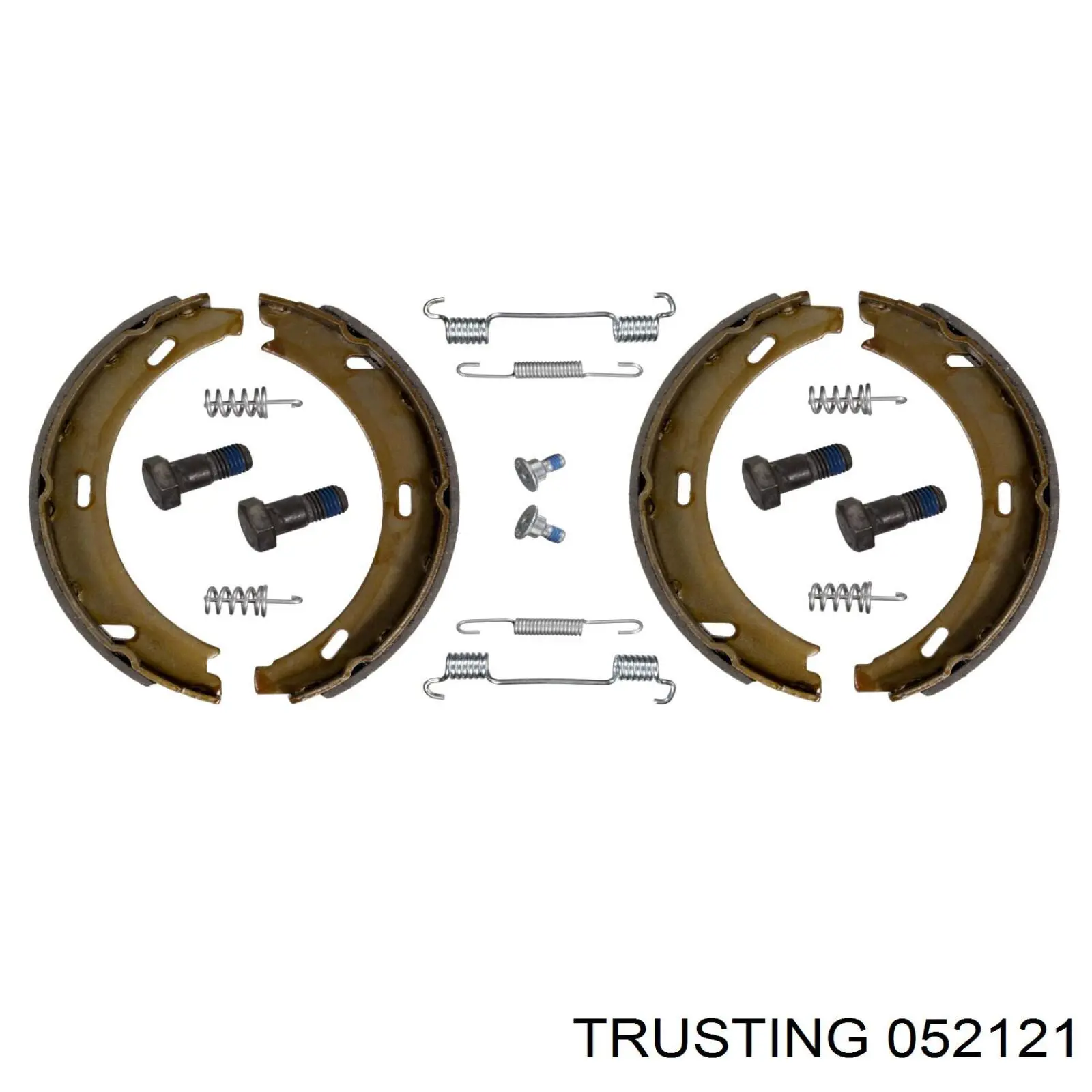 052121 Trusting juego de zapatas de frenos, freno de estacionamiento