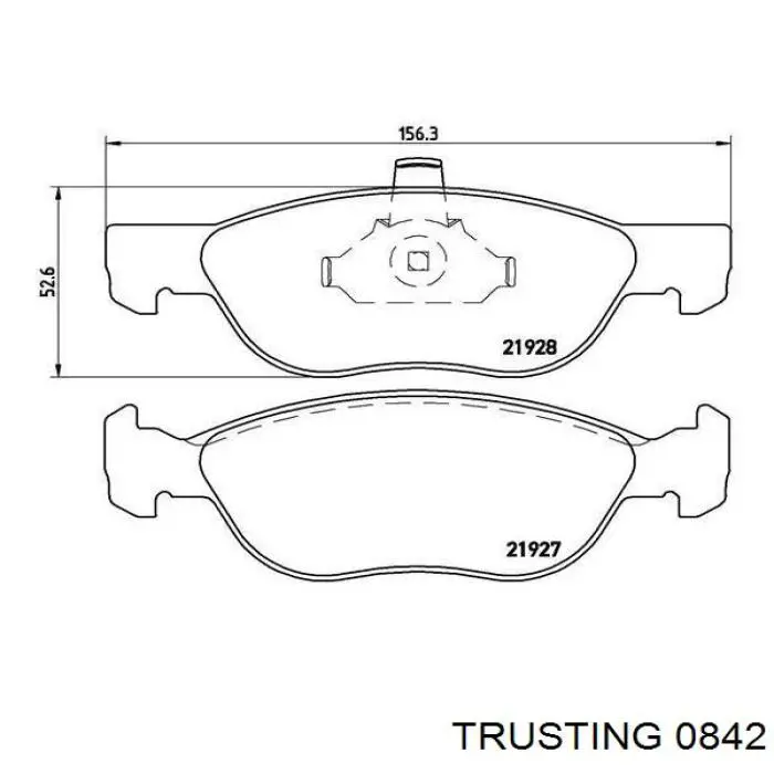 084.2 Trusting pastillas de freno delanteras