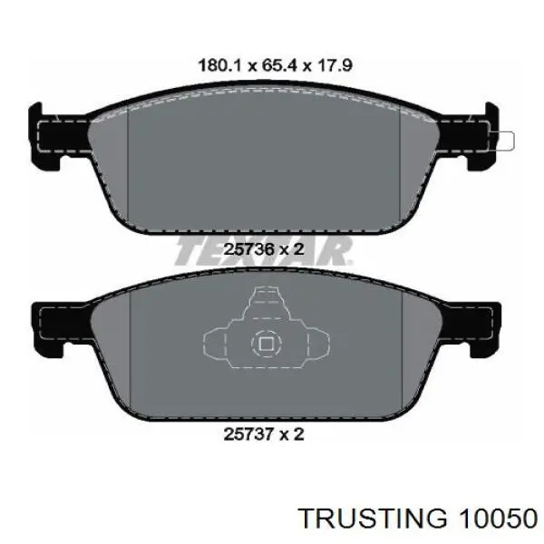 1005.0 Trusting pastillas de freno delanteras