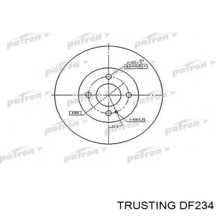 Freno de disco delantero Mazda 323 BG