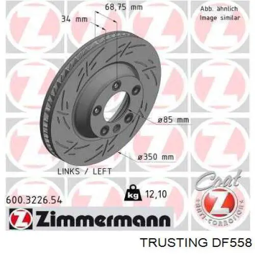 Disco de freno delantero Touareg I SUV (2002-2010) original desde 67,29 €