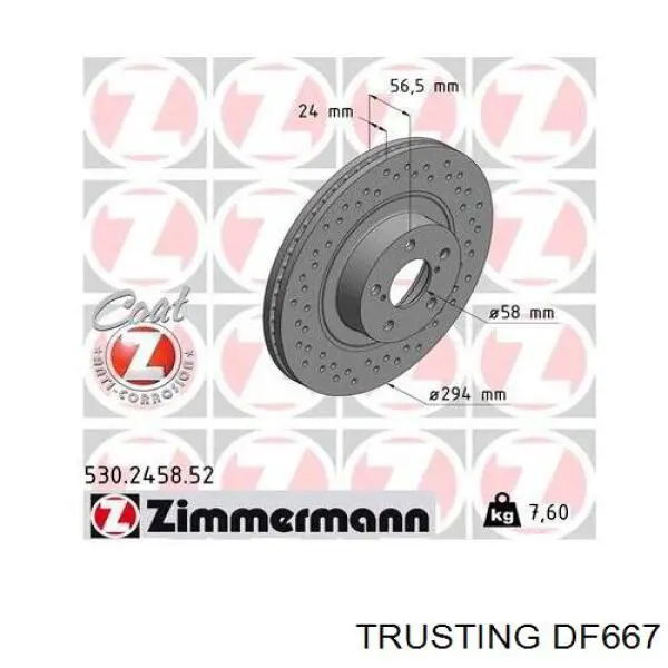 Freno de disco delantero Subaru Impreza 1 GC