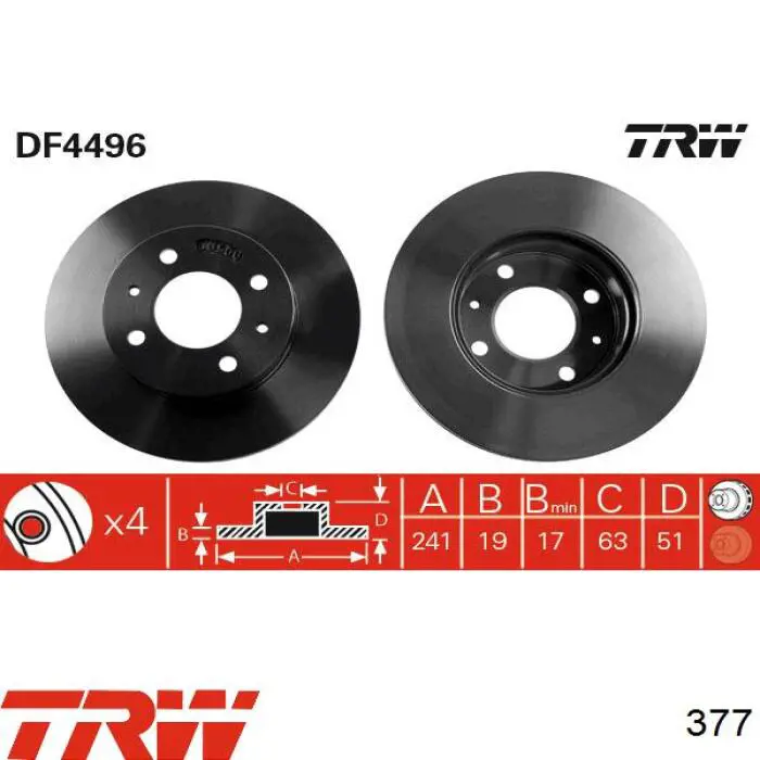 Kit de montaje de zapatas de freno traseras TRW 377 precio, desde 9,88 EUR